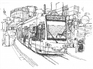 Зарисовки людей в транспорте