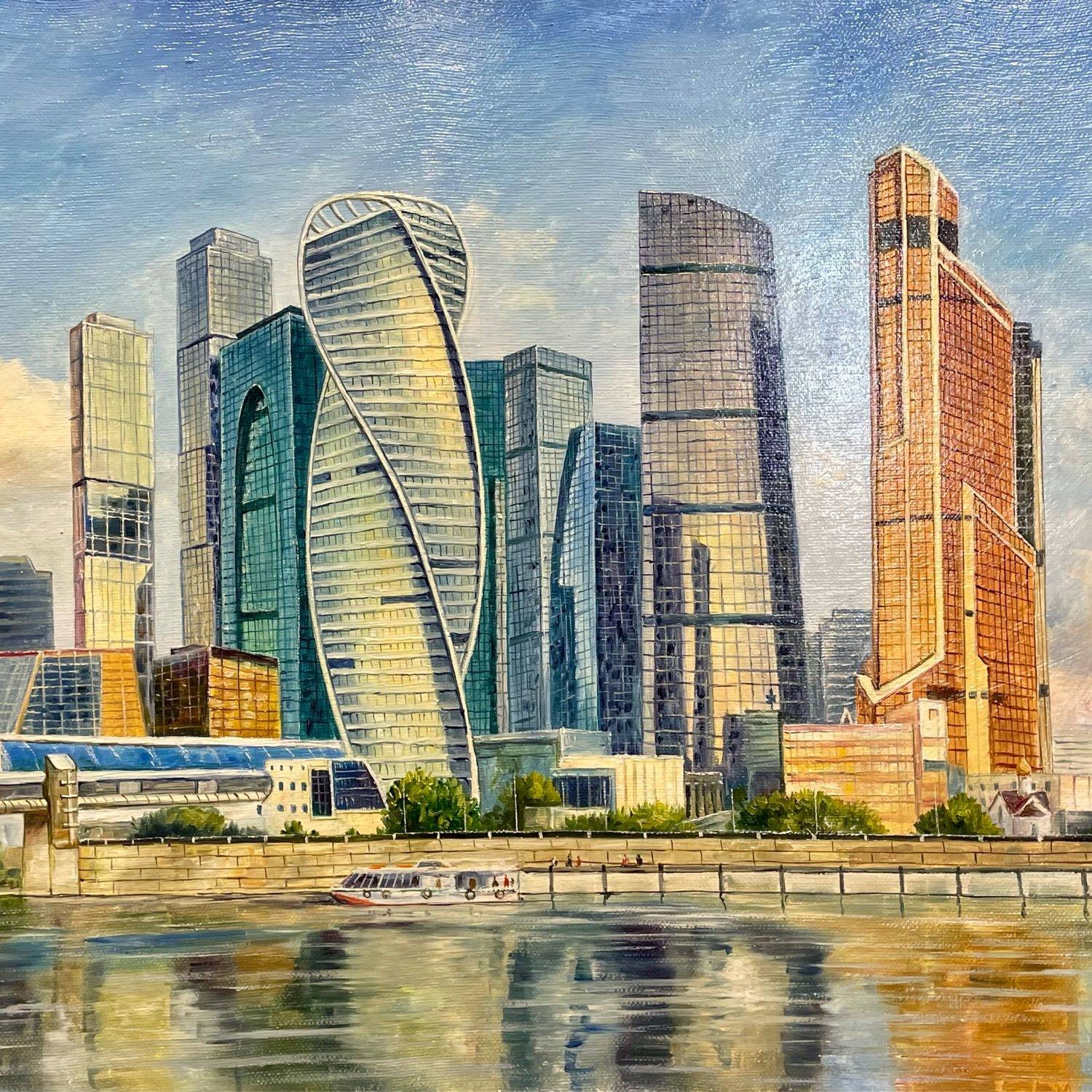 Москов сити рисунок