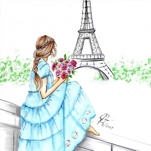 Рисунки для срисовки Париж