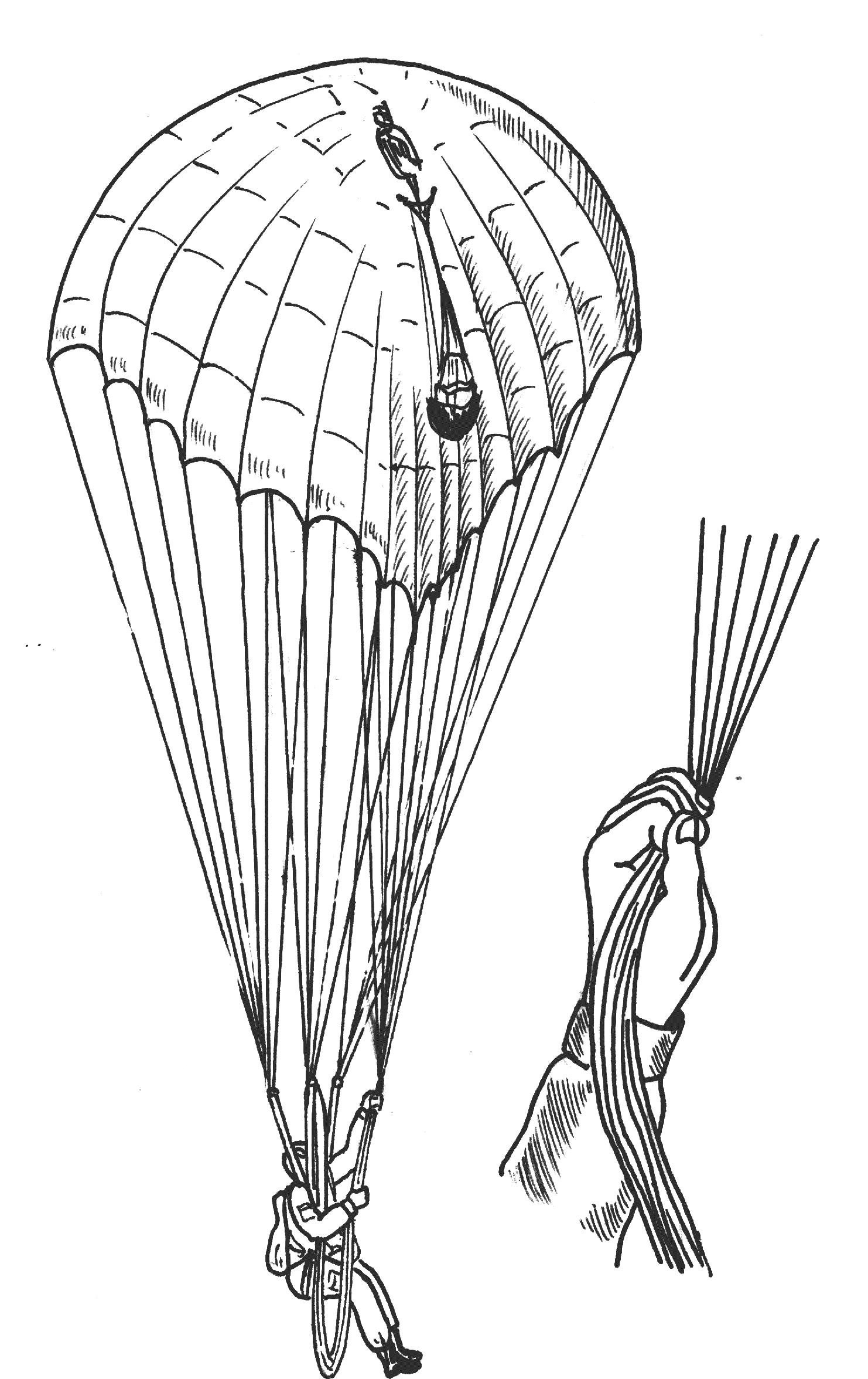 Парашют вдв рисунок