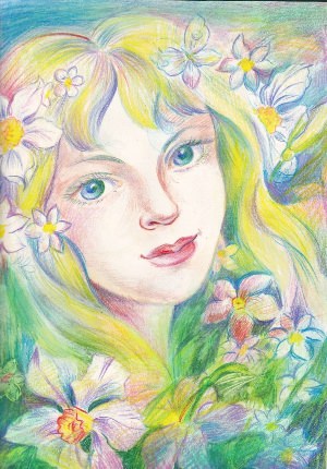 Детский рисунок Весна
