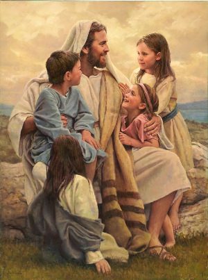 Иисус с детьми картинки