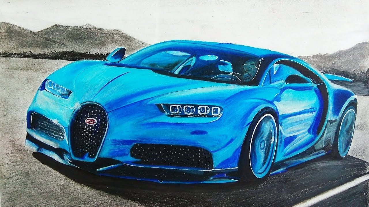 Как нарисовать bugatti diva