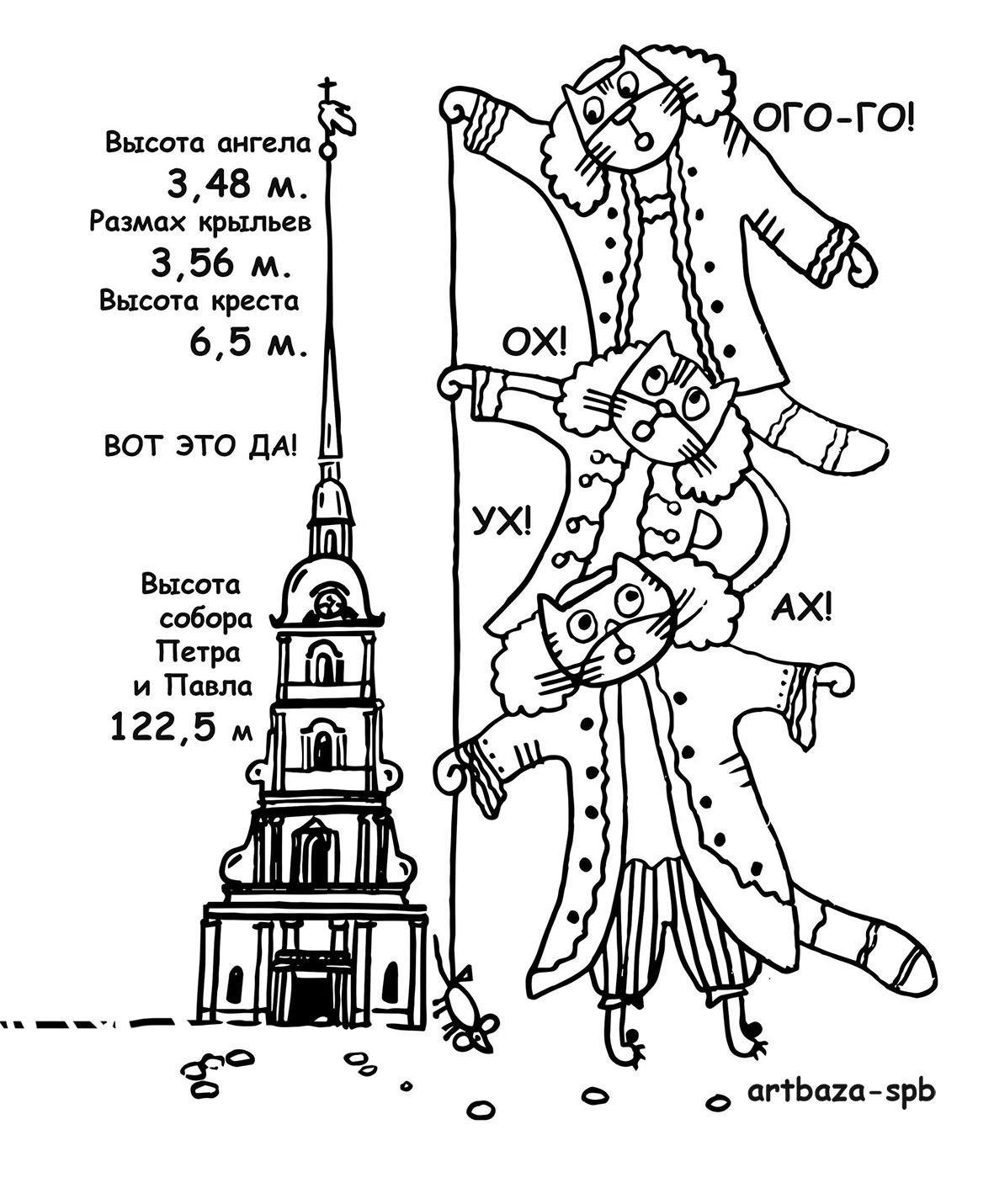 петропавловская крепость рисунок