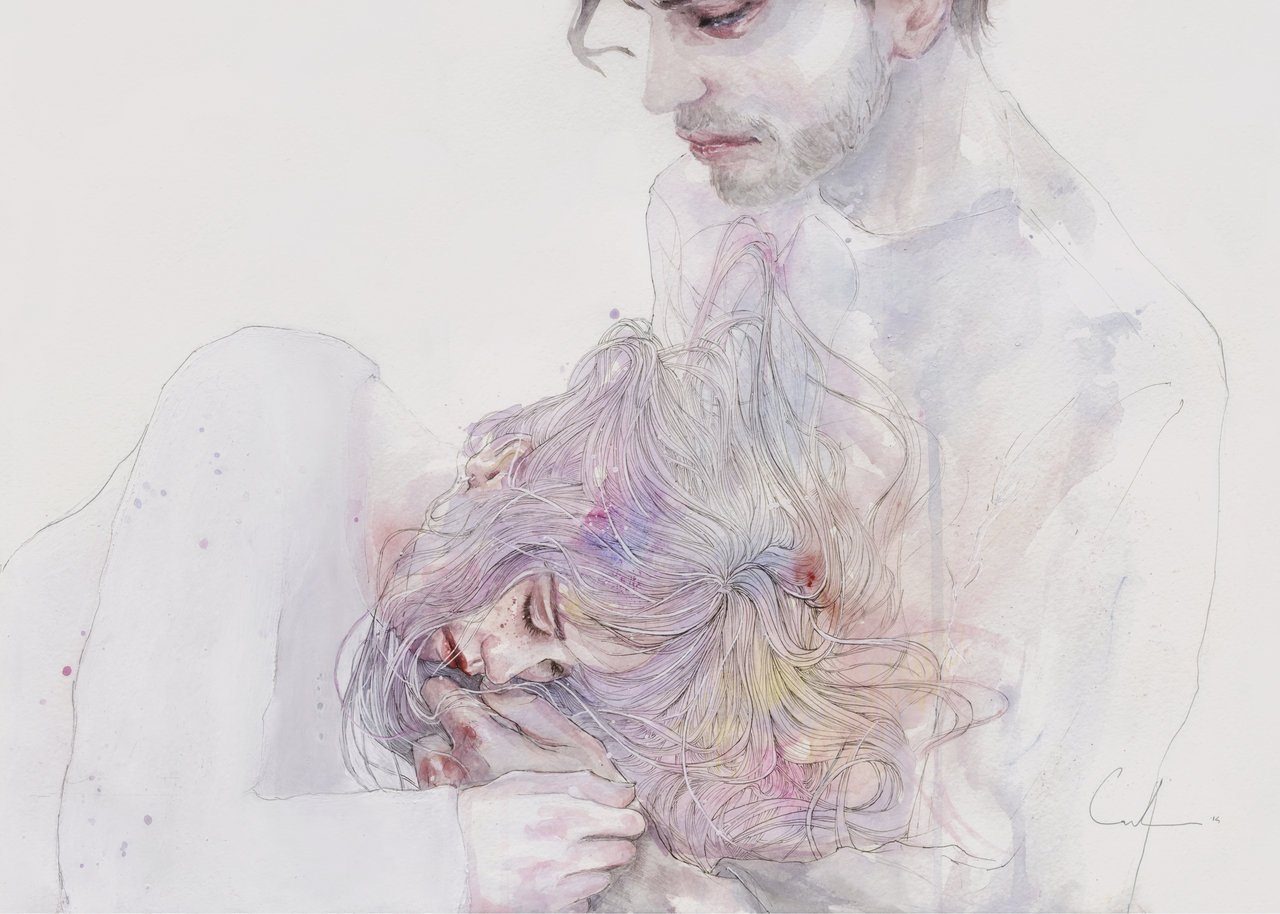 Художники рисуют эмоции. Agnes Cecile художник. Агнес Сесиль. Картины сильвии Пелиссеро. Акварельные портреты сильвии Пелиссеро.