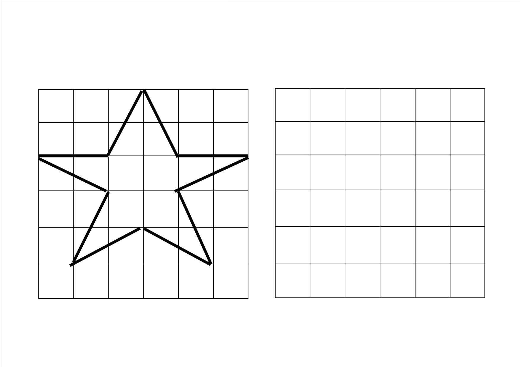 Как нарисовать звезду по клеточкам в тетради легко