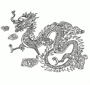 Китайский дракон узор
