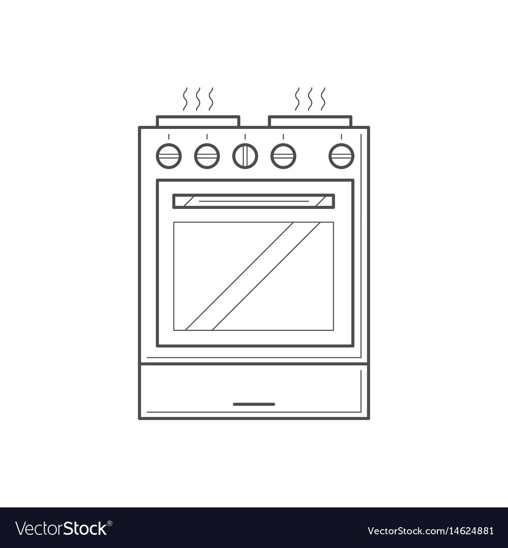 Рисунок газовой плиты