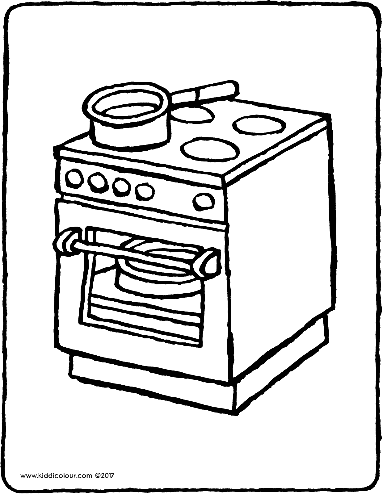 Рисунок газовой плиты