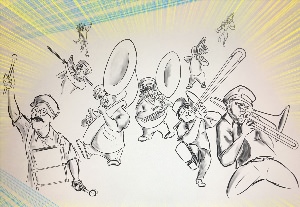 Рисунок на тему оркестр