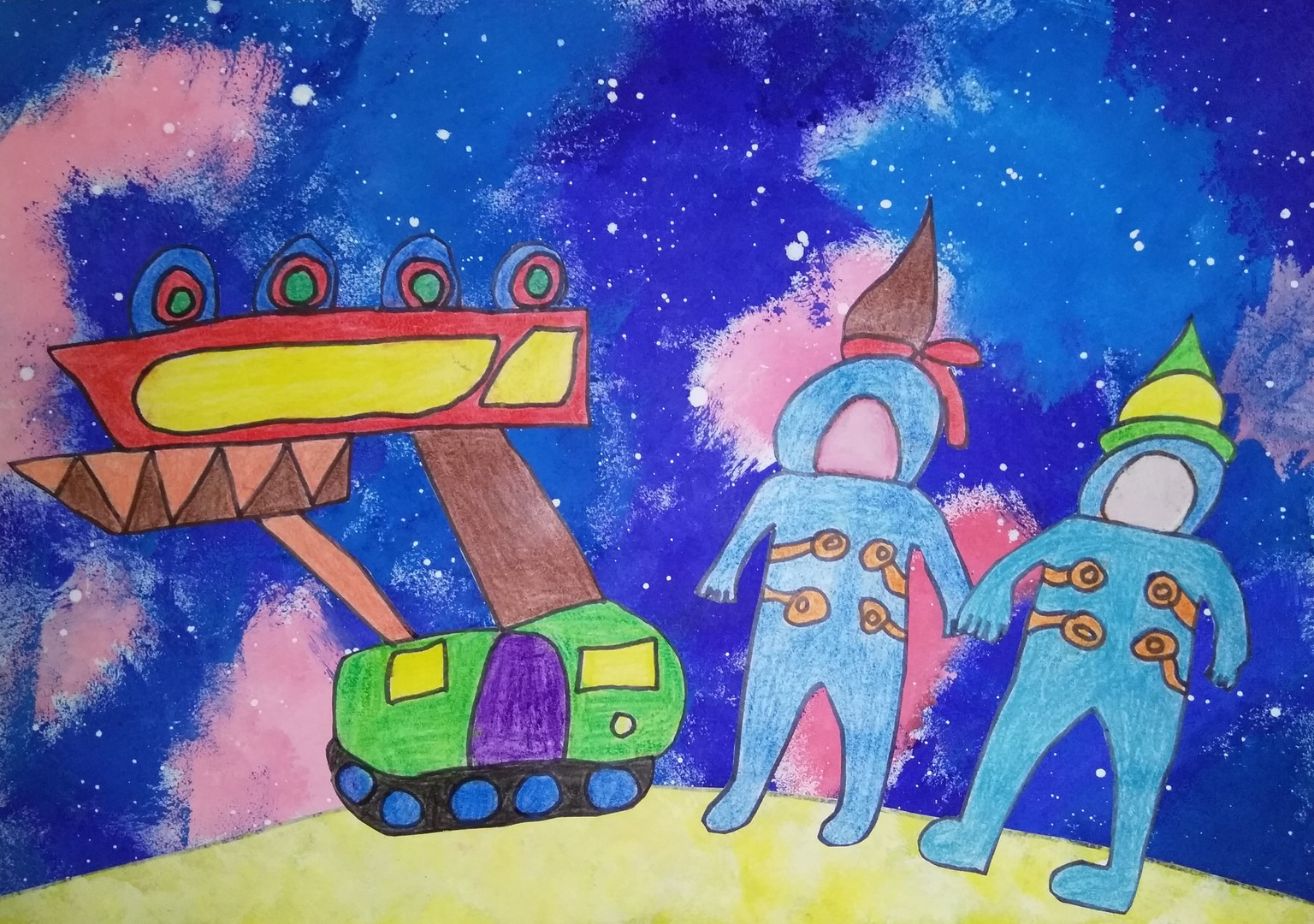 Косморабль. Детский рисунок космос. Космос рисунок для детей. Космический рисунок для детей.