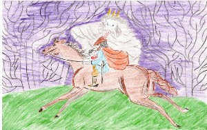 Иллюстрация к балладе Жуковского Лесной царь