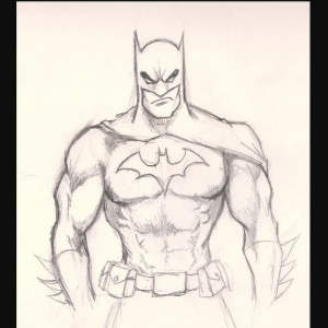 Бэтмен рисунок карандашом для срисовки