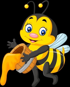 Нарисованная пчелка