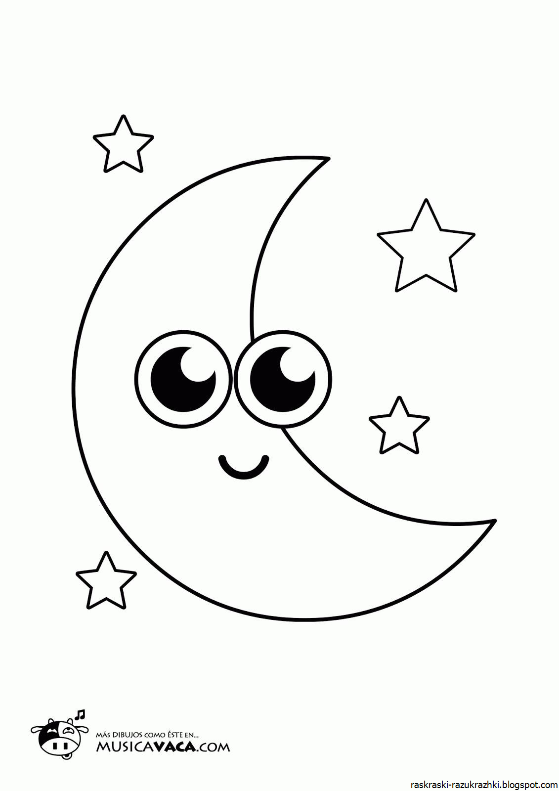Луна распечатать картинку. Луна раскраска. Луна раскраска для детей. Месяц раскраска. Луна и звезды раскраска для детей.