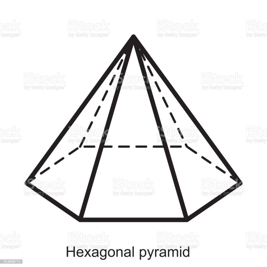 Правильная шестиугольная пирамида рисунок