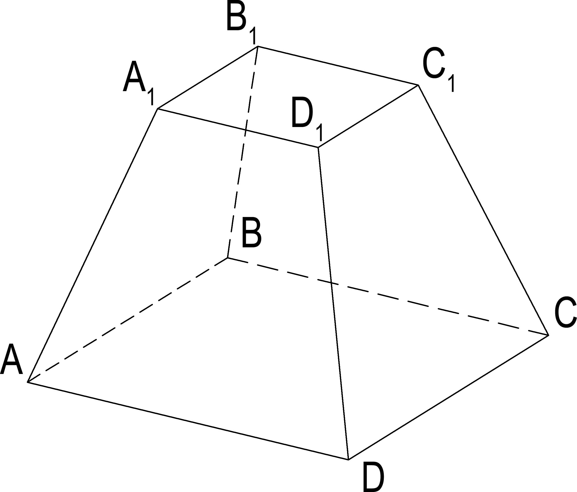 Многоугольники в основании усеченной пирамиды. Правильная четырёхугольная усечённая пирамида. Правильная усеченная четырехугольная пирамида. Правильная 4 угольная усеченная пирамида. Правильная четырехугольная пирамида чертеж.