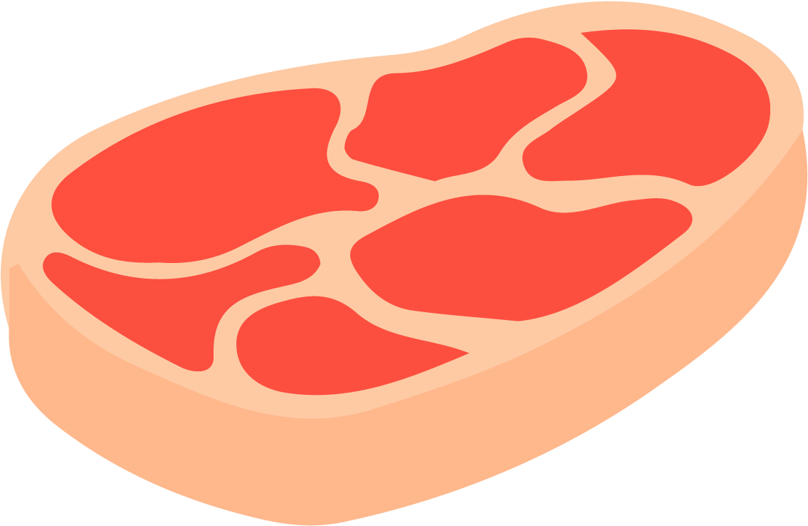 Кусок мяса нарисовать