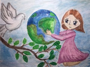 Дети хотят мира рисунки