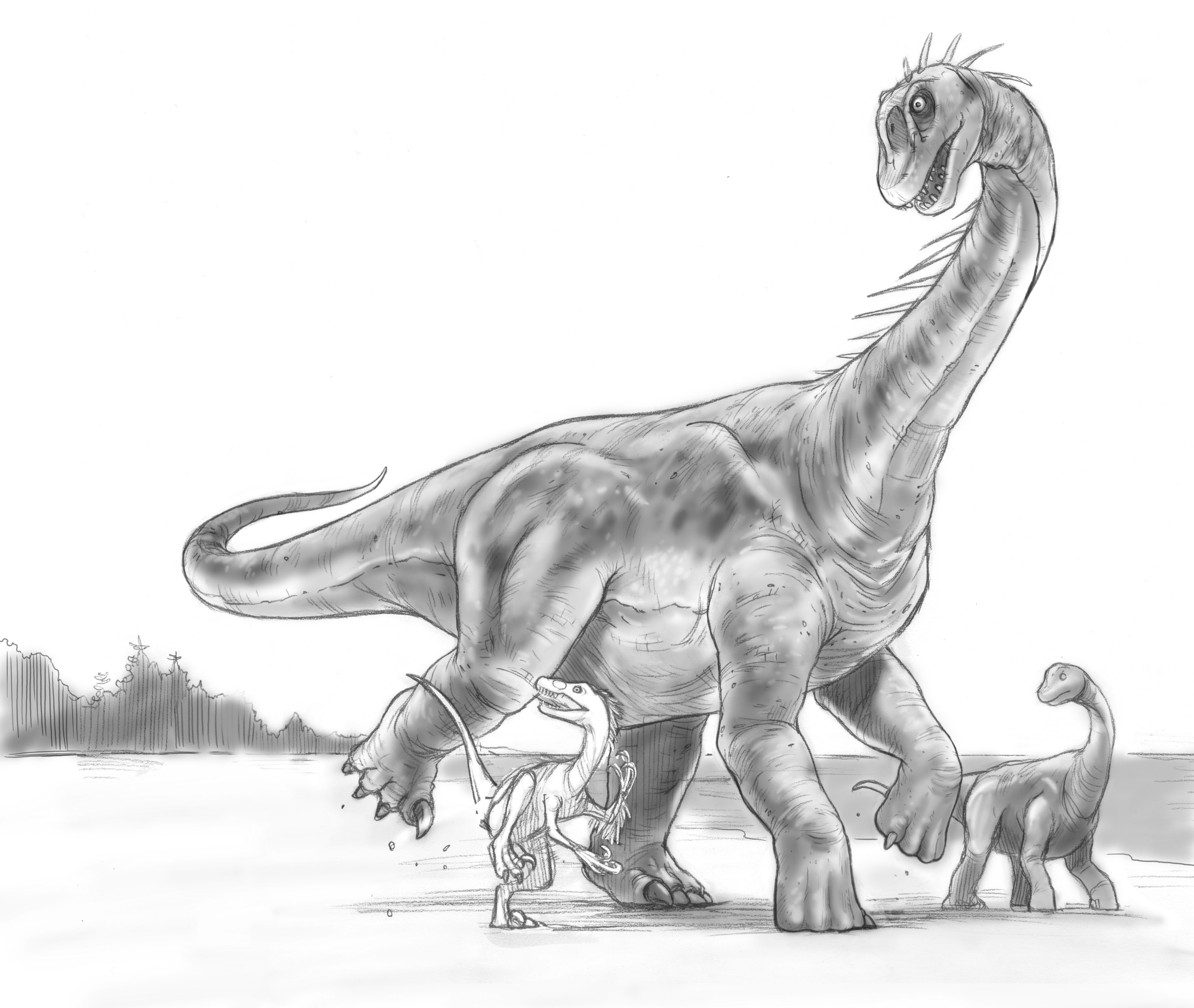 Картинки динозавров нарисовать. Brontomerus mcintoshi. Динозавр рисунок карандашом. Рисунки динозавров для срисовки. Рисунок динозавра карандашом для срисовки.