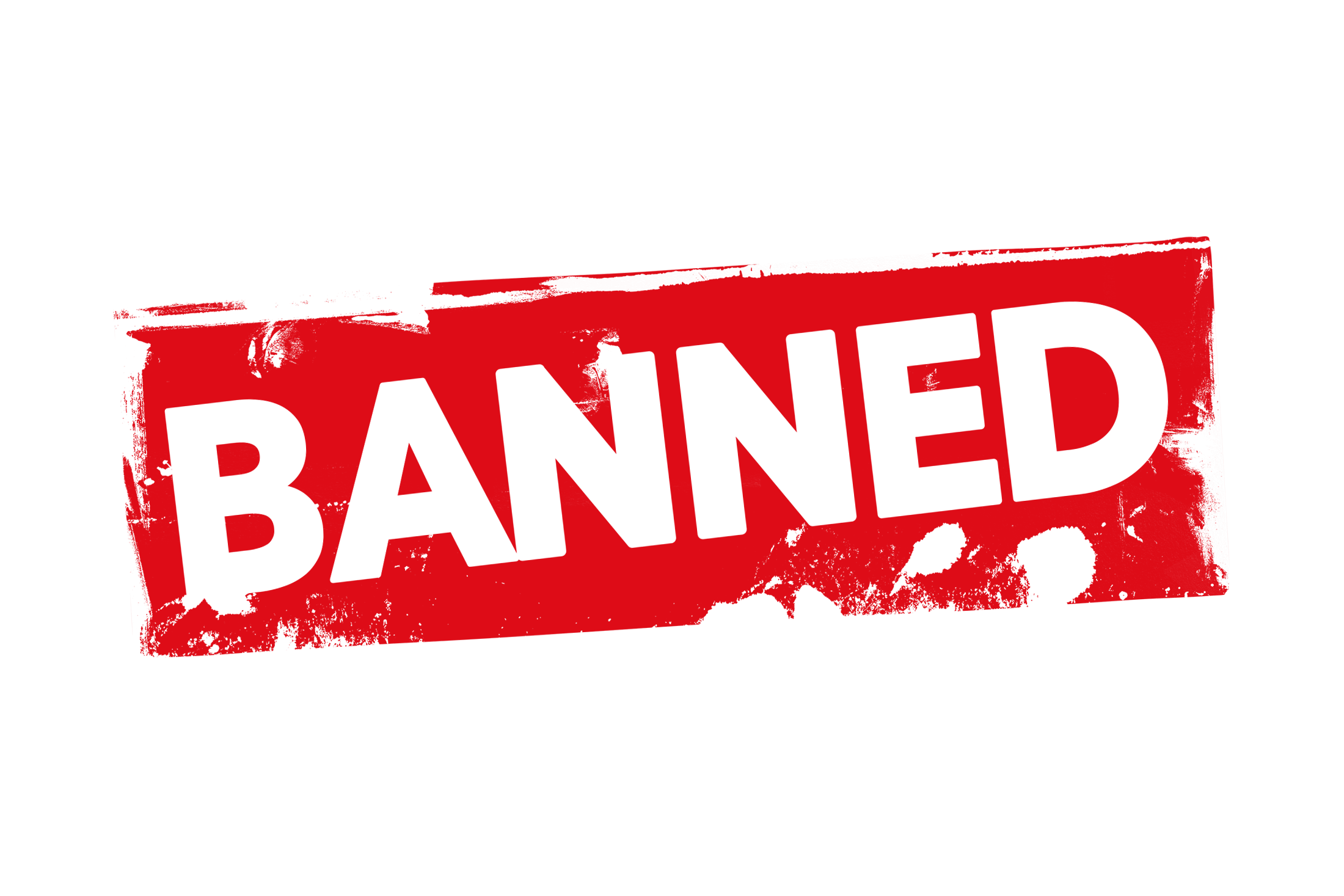 Ban на русском. Banned без фона. Значок БАНА. Надпись бан. Табличка banned.