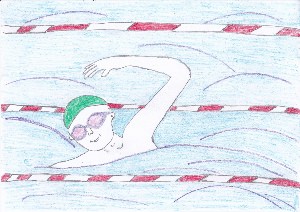 Легкие рисунки плавание
