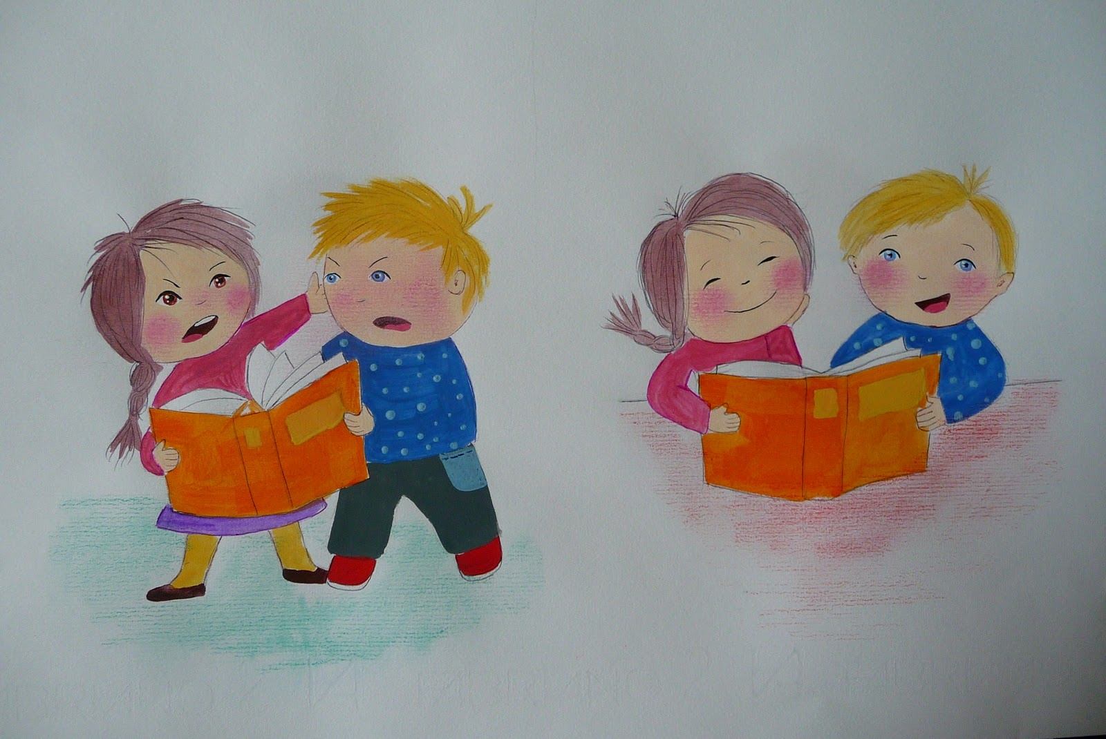 Помощь младшему другу. Рисунок на тему доброта. Иллюстрация на тему Дружба. Рисунки для детей. Хороший ребенок рисунок.