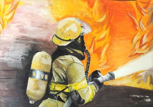 Рисунки на тему пожарники