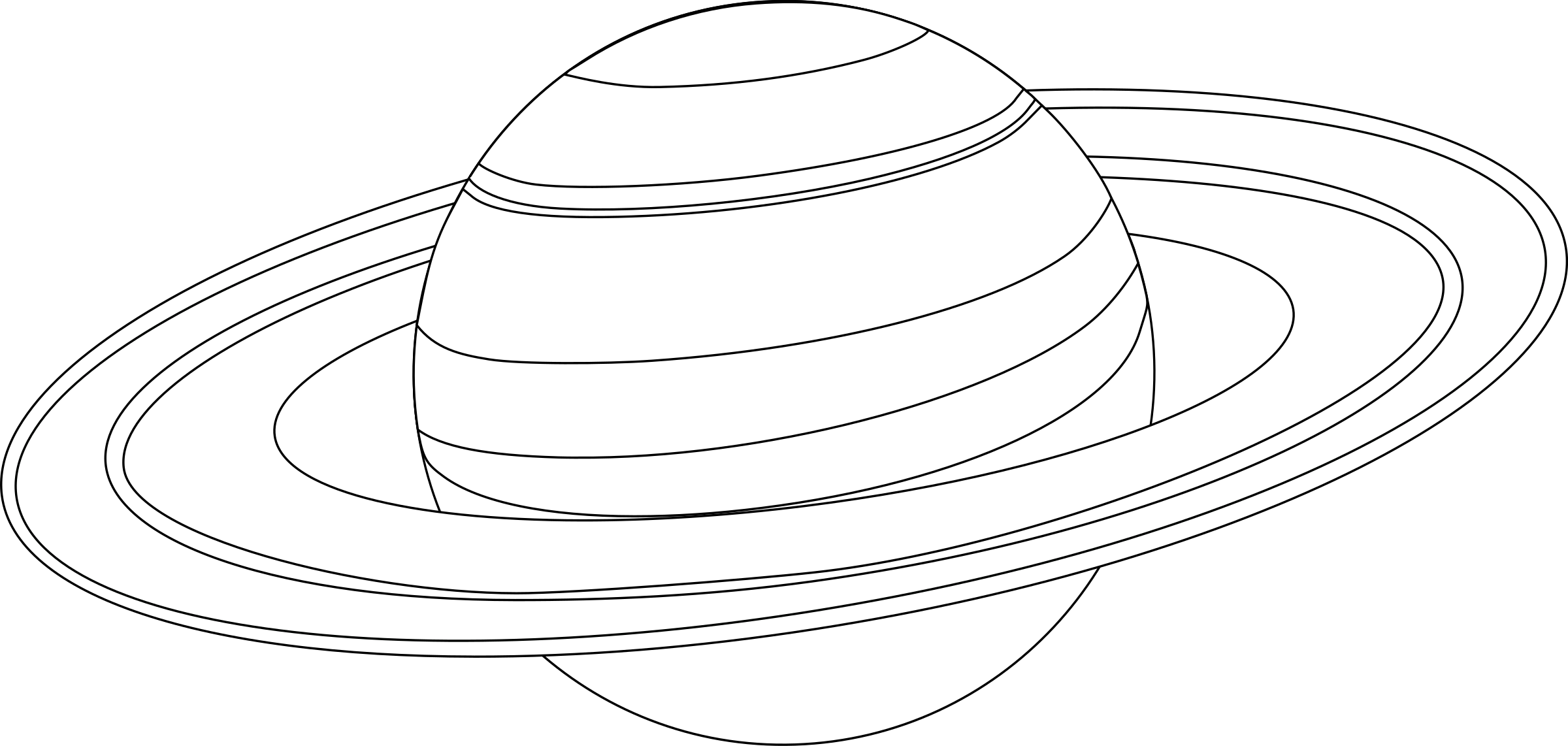 Рисунок сатурна карандашом