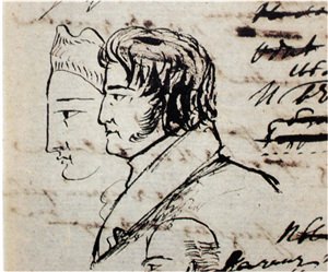 Рисунки пушкина на полях