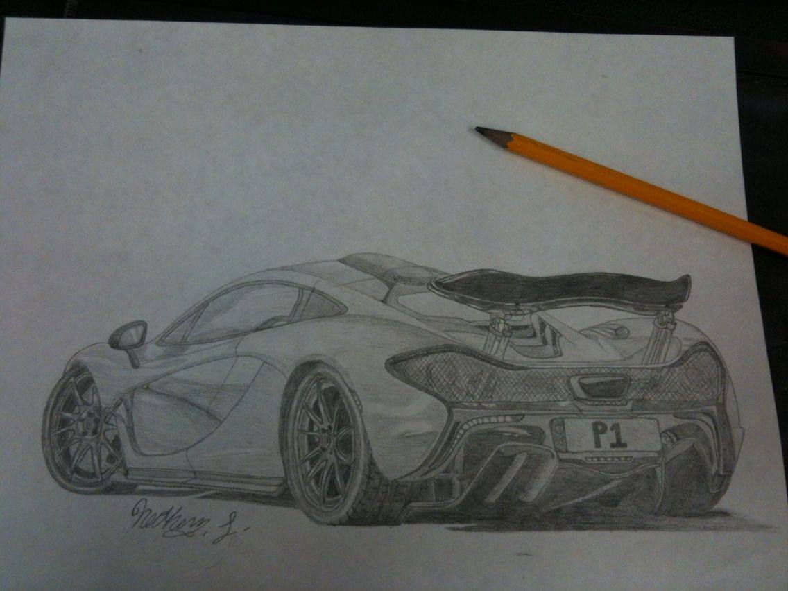 Mclaren p1 нарисовать