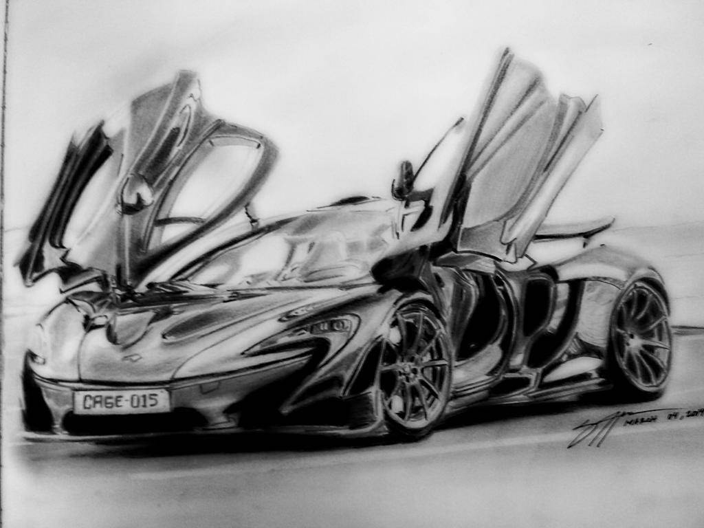 Mclaren p1 нарисовать