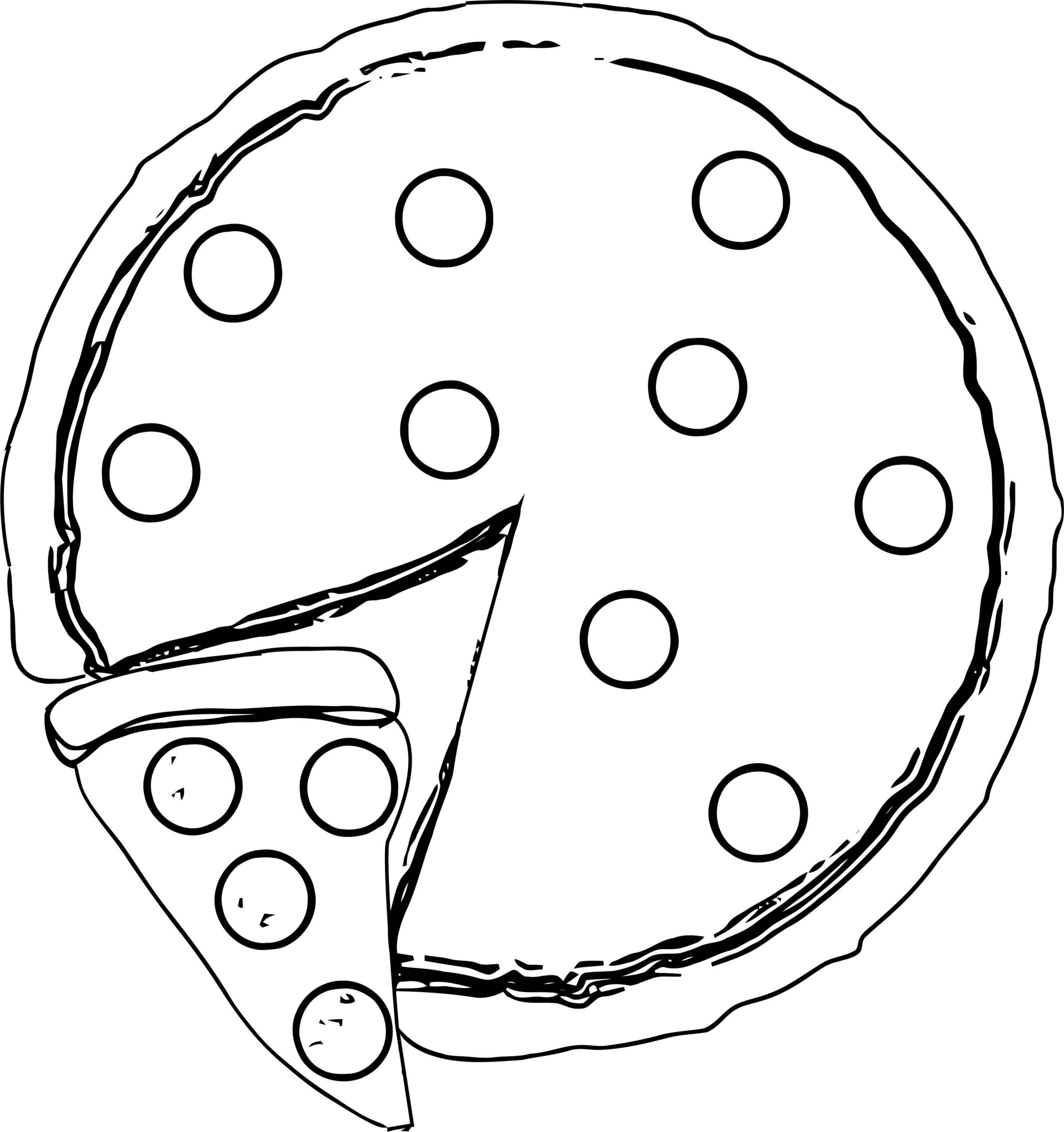 пицца пепперони раскраска фото 87