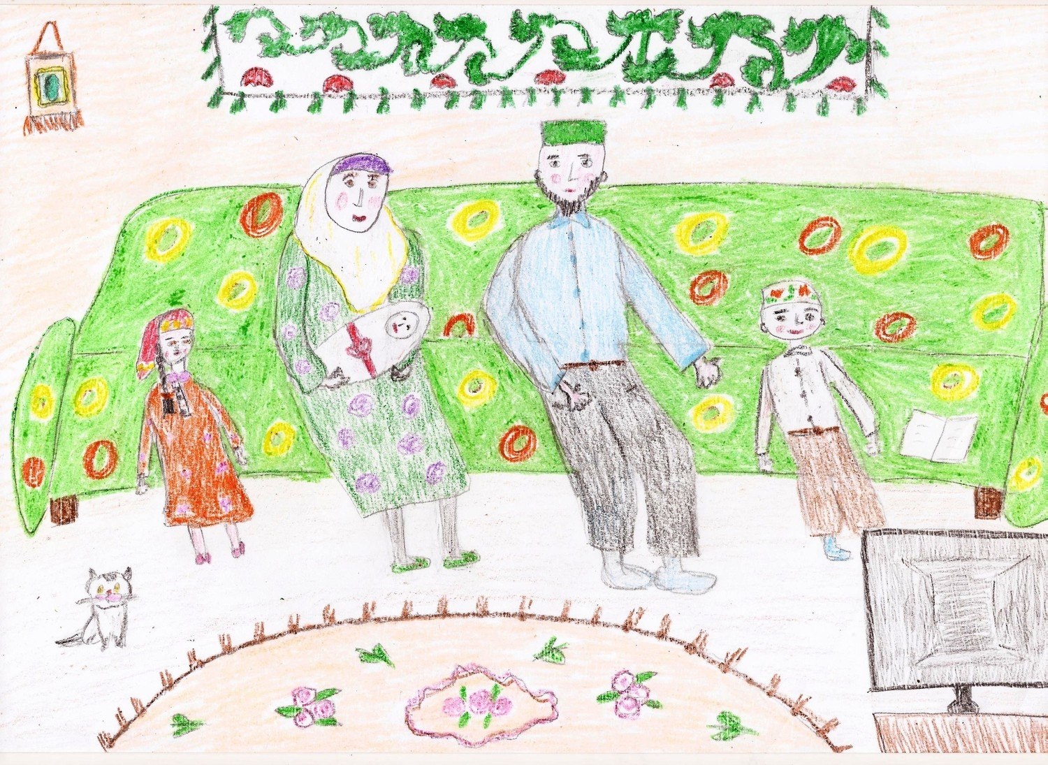 Нарисовать рисунок традиции. Семейные традиции рисунок. Рисунок на тему семейные традиции. Рисование на тему семейные традиции. Рисунок на семейную тему.