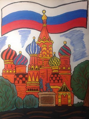 Рисунок на тему символика России
