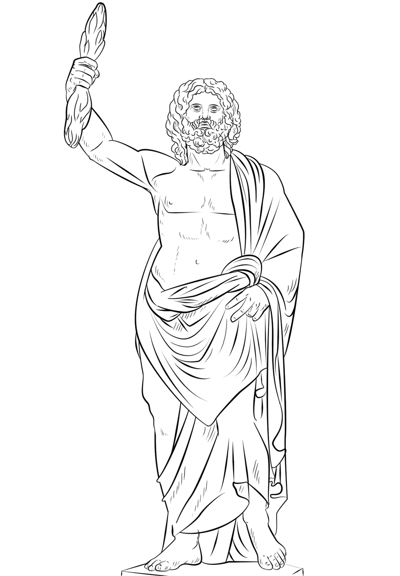Рисунок любого бога. Раскраска боги древней Греции Зевс. Зевс Бог древней Греции рисунок. Бог Бог древней Греции Зевс. Зевс раскраска.