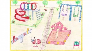 Рисунок на тему детская площадка