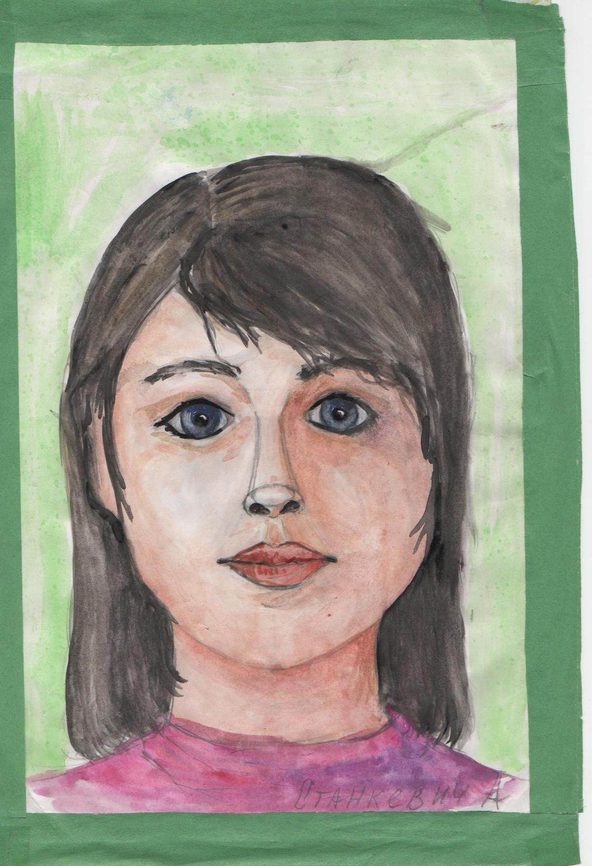 Рисуем портрет красками 3 класс. Рисование портрета. Рисование портрета в цвете. Портрет друга рисунок. Автопортрет для детей.