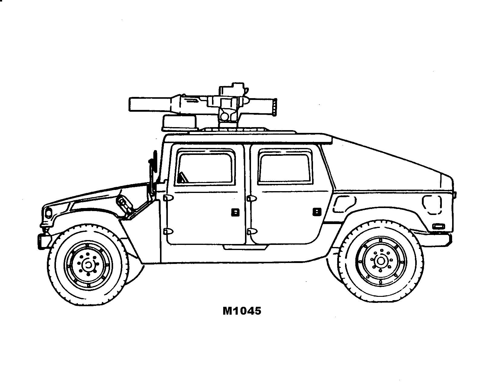 Рисунок военный автомобиль