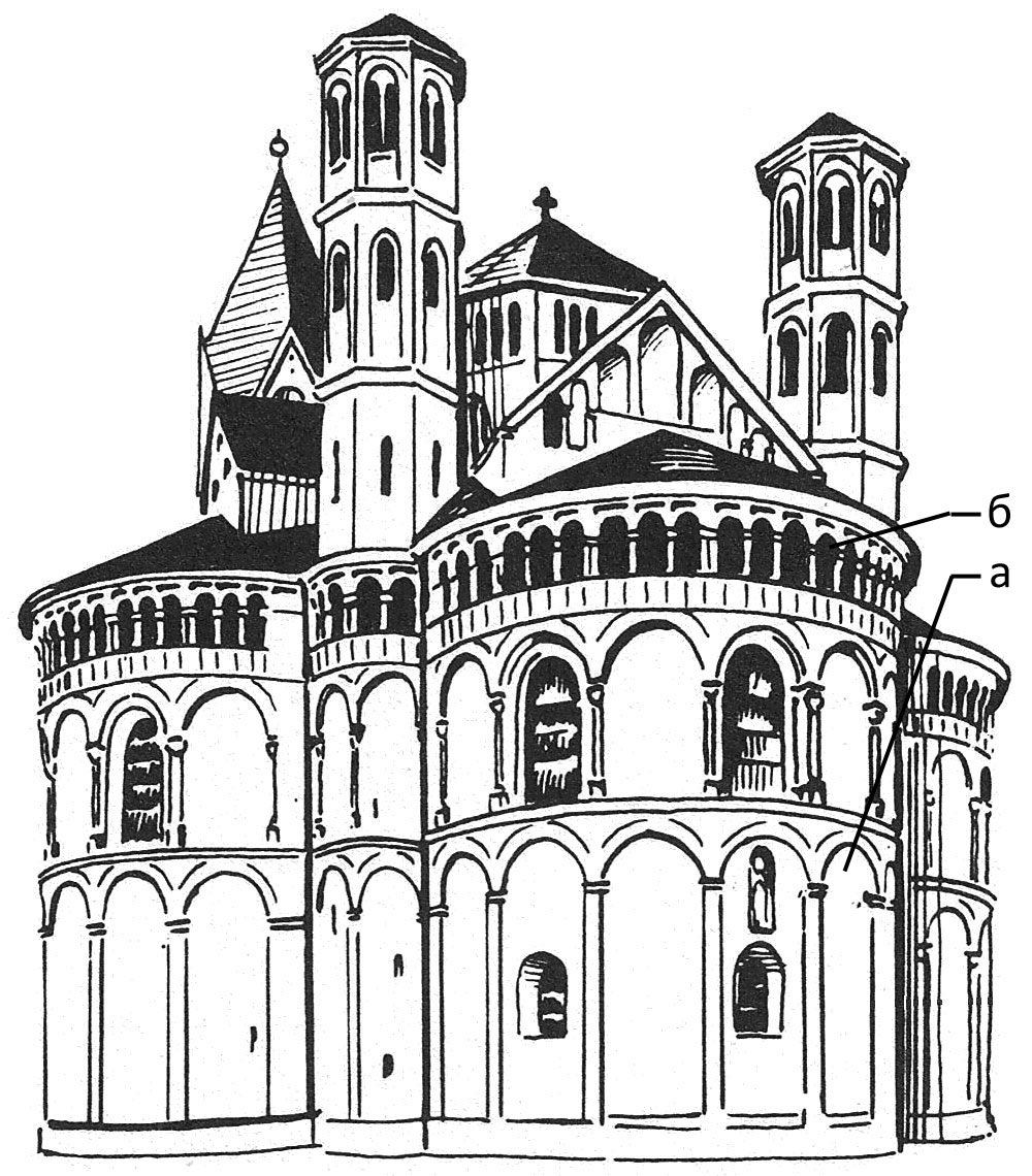 Романский стиль в архитектуре примеры рисунки