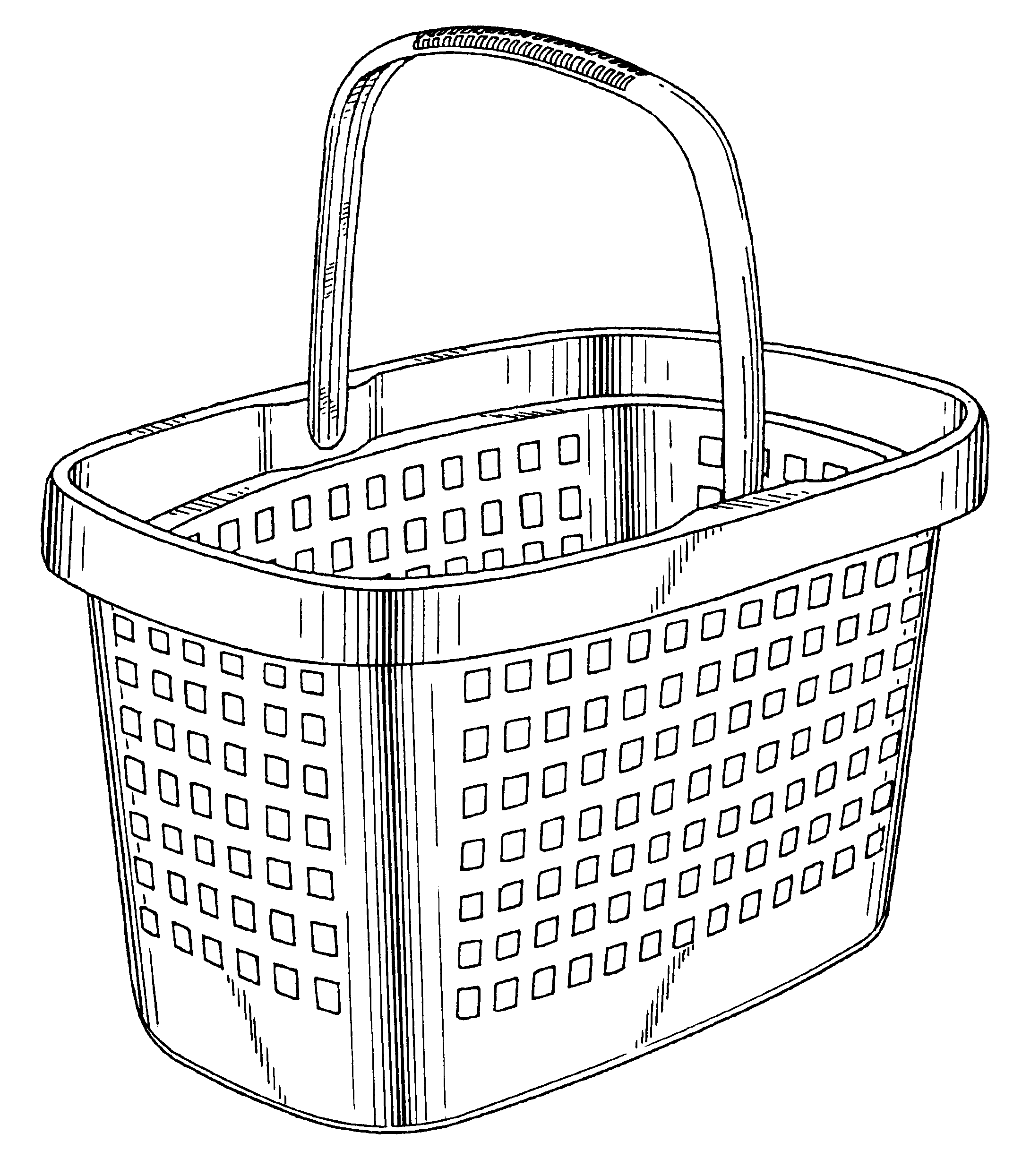 корзинка для раскрашивания картинки