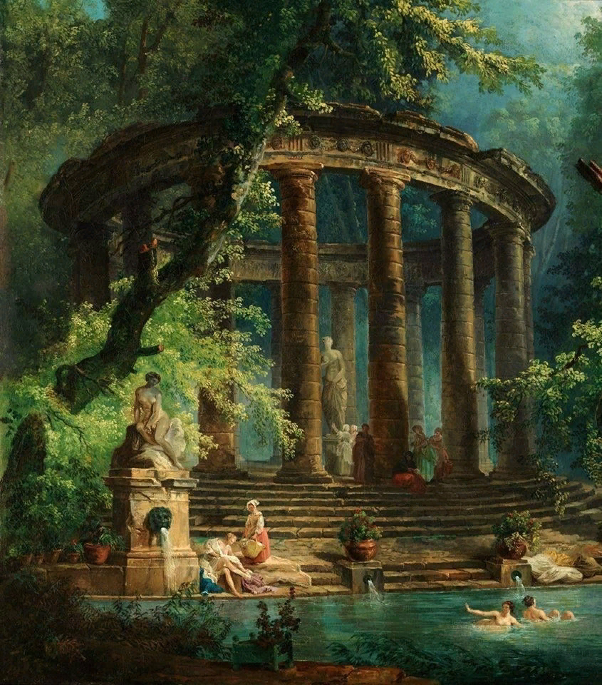 Древние полотна. Юбер Робер (1733–1808). «Руины». Юбер Робер античный храм. Юбер Робер картины. Юбер Робер картины развалины.