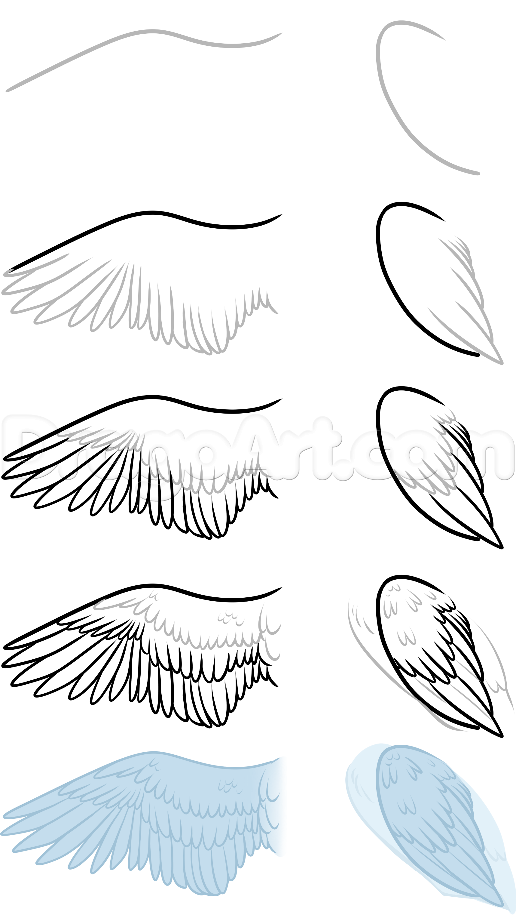 Нарисовать крылья карандашом поэтапно. Сложенные Крылья. Крылья рисовка. Поэтапное рисование крыльев. Как нарисовать Крылья.