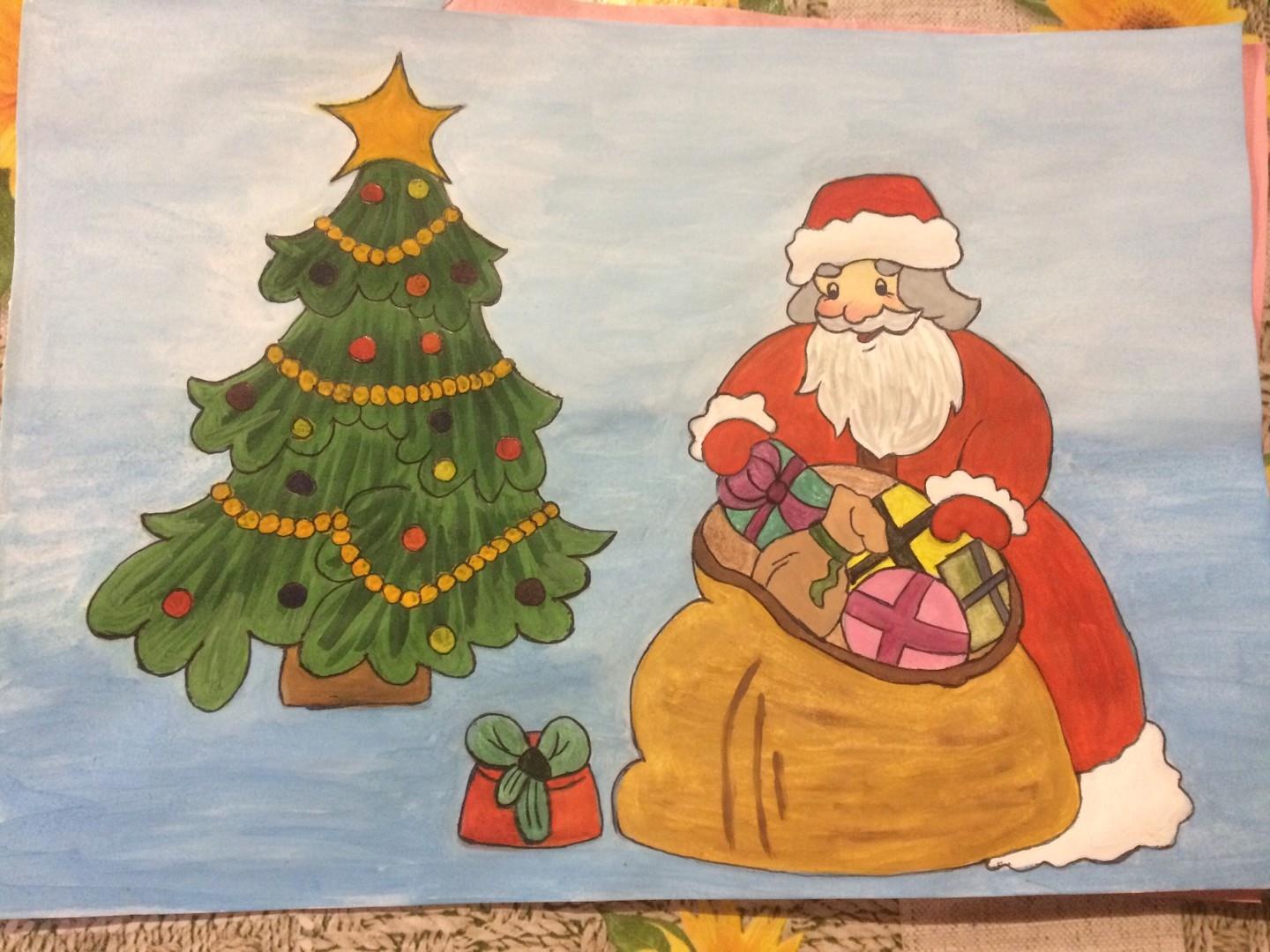 Дед мороз 4 класс. Детские рисунки на новый год. Рисунок по теме новый год. Дед Мороз рисунок для детей. Новогодний рисунок 3 класс.