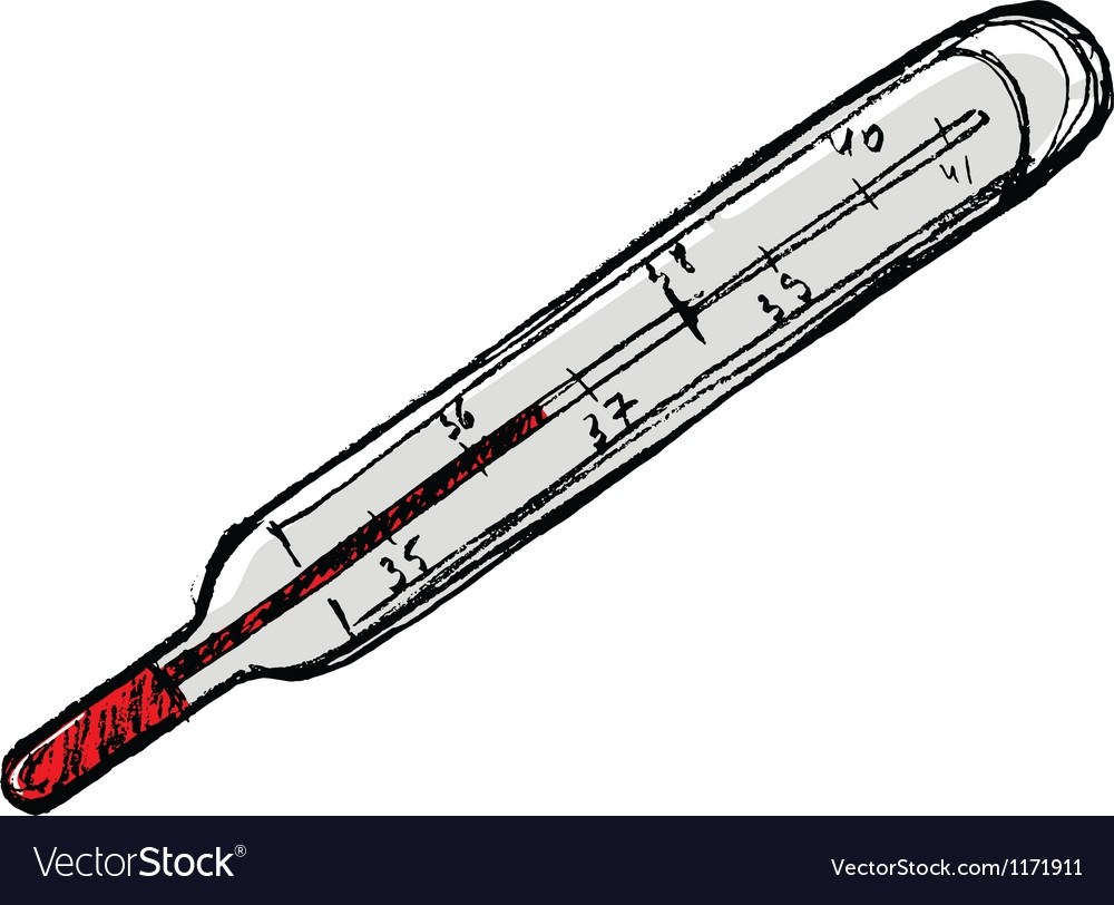Термометр ртутный рисунок