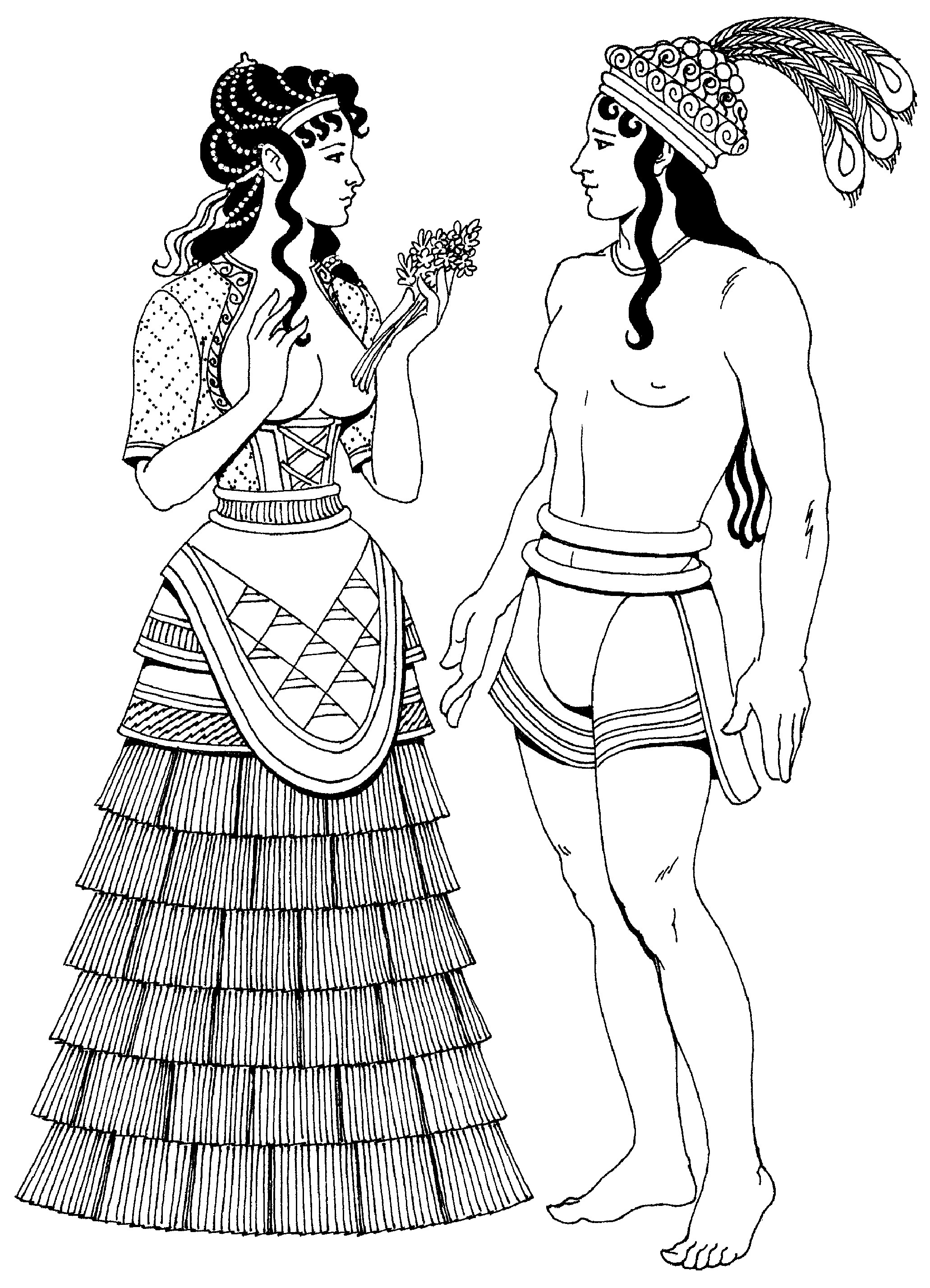 Древняя одежда рисунок. Костюм крито-микенской цивилизации. Микенская мода. Крито-микенский костюм женский. Крито-Микенская культура одежда.