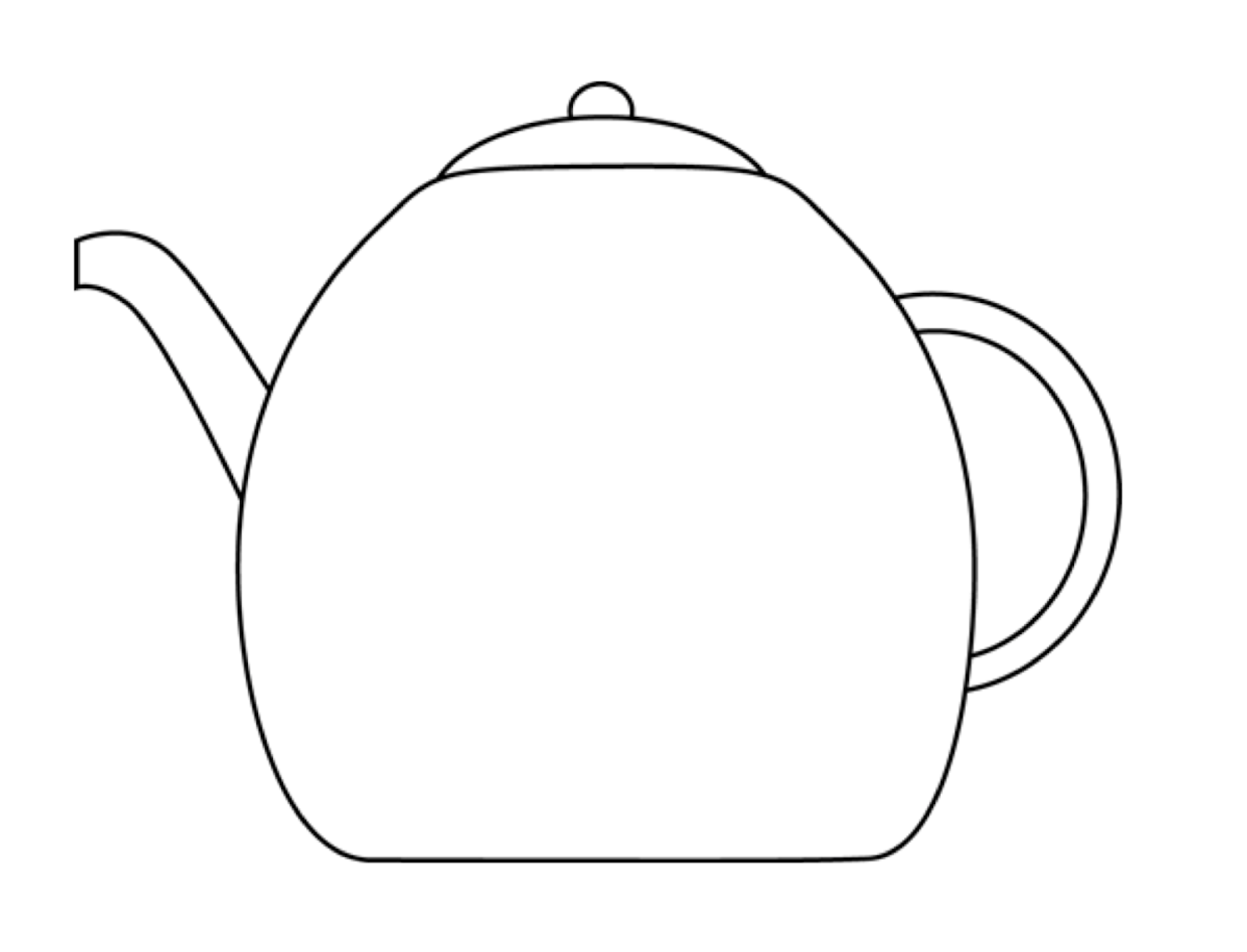 Рисунок чайника. Трафарет чайник без крышки. Фигуры на чайнике раскраска. Трафарет пузатого чайника. Чайник сервис раскраска.
