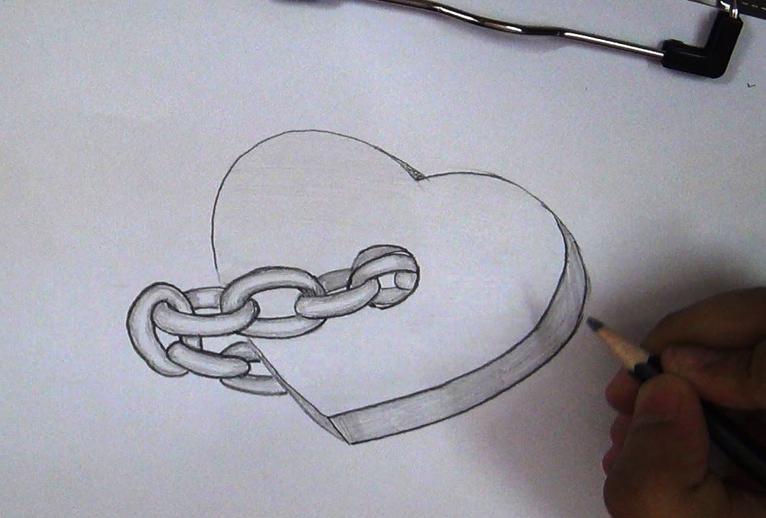 3д сердце рисунок