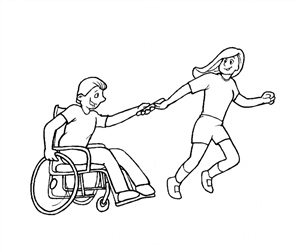 Рисунок на тему инвалидность