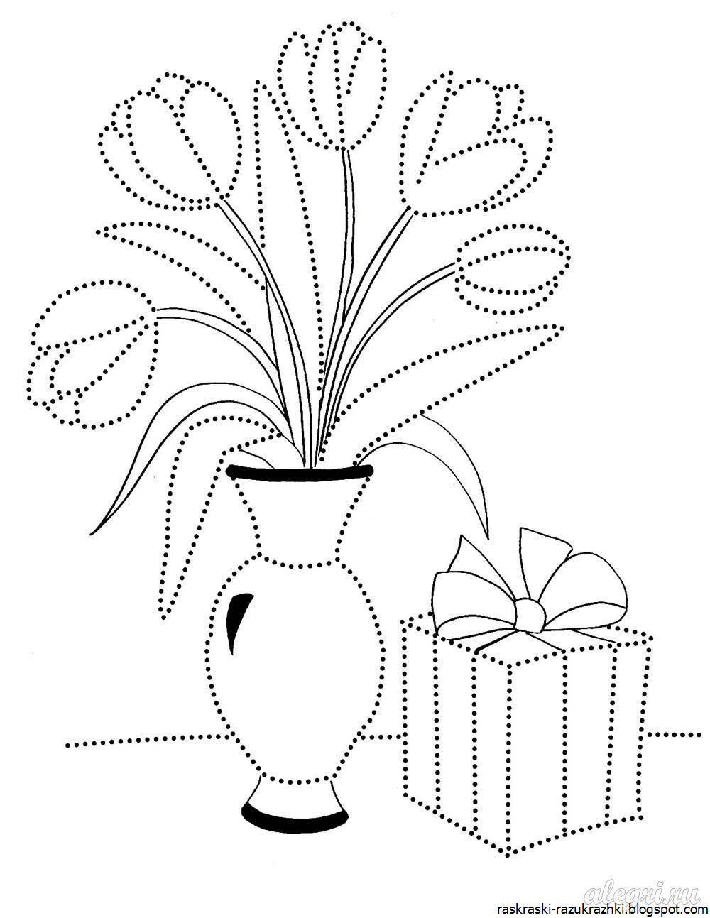 Рисунок ваза с цветами 3 класс